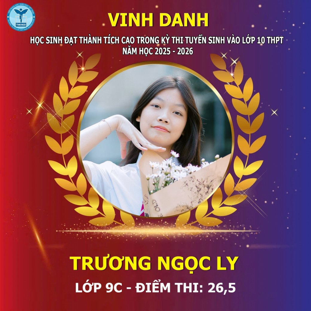 Em Trương Ngọc Ly - Lớp 9C
